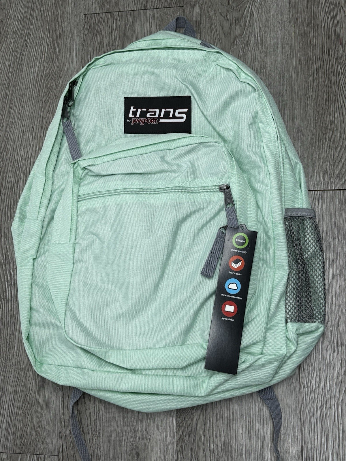 JanSport Trans 5-in-1 Supermax Backpack 15” Laptop NEW Mint Green
