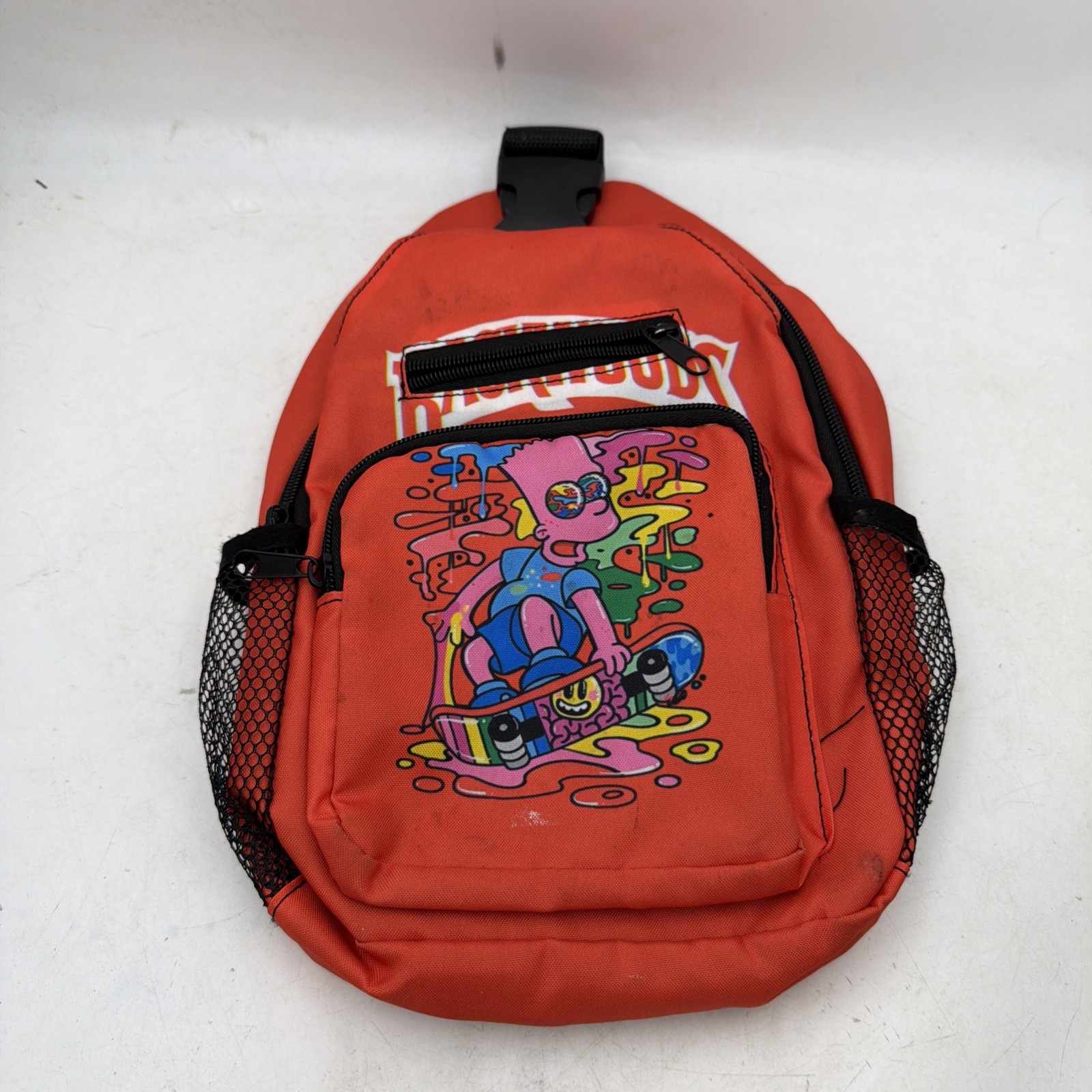 Backwoods Multi Purpose Adjustable Shoulder Sling Bag Crossbody Bart Simpson