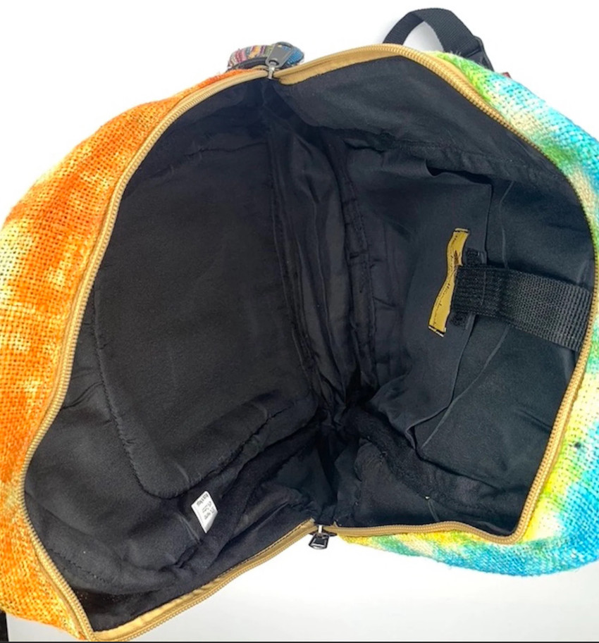 Himalayan Hemp Mini Backpack, Fair Trade Festival Bag, Boho Travel Pack