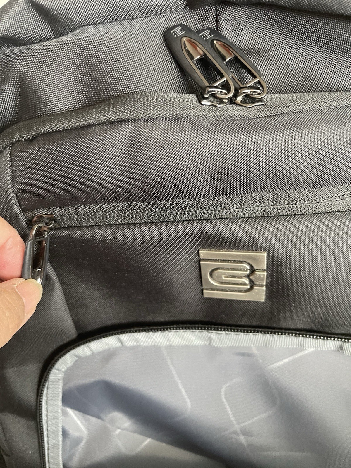 New Bruno Cavalli Laptop Backpack USB Charging, Black，20inx14in