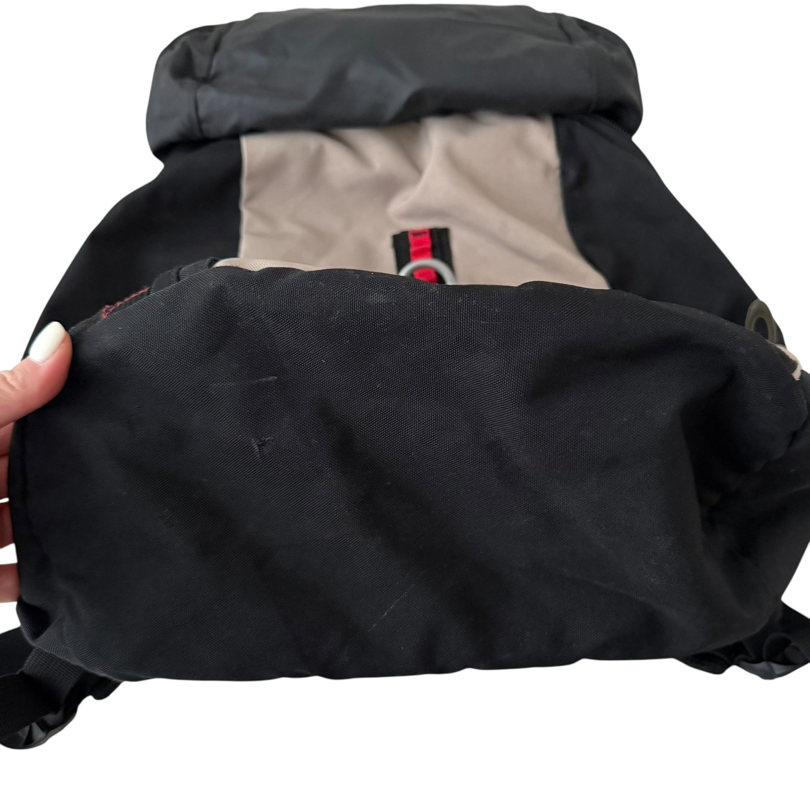 OAKLEY ICON BACKPACK Y2K 00s Beige Vintage Tech Street Fashion Bag