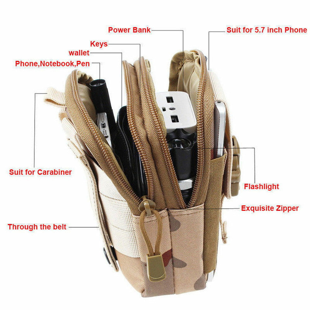Backpack Tactical Chest Shoulder Fanny Pack Cross Body Molle Small Bag Rucksack