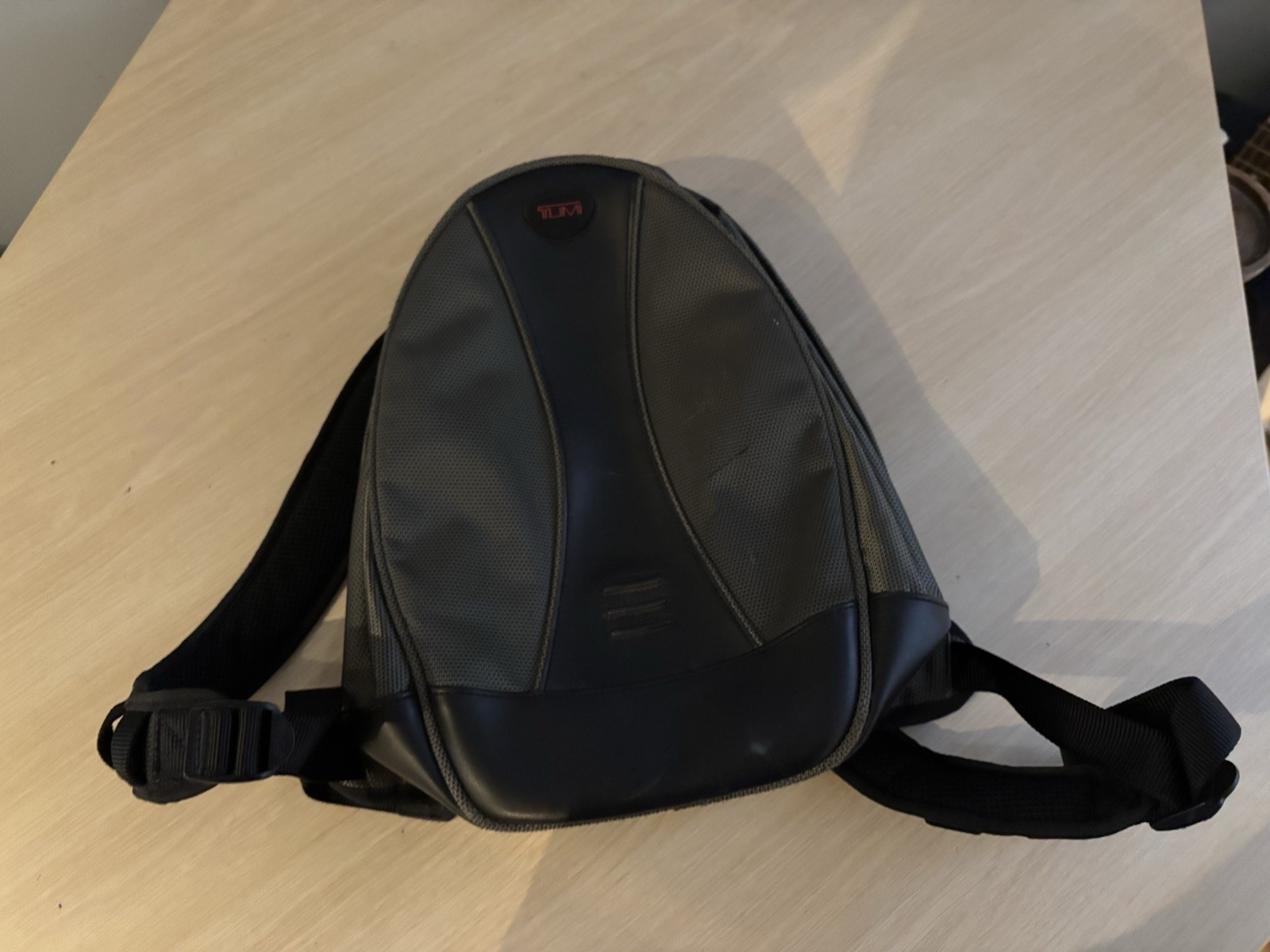 Vintage Black Tumi T2 Backpack Travel Daypack