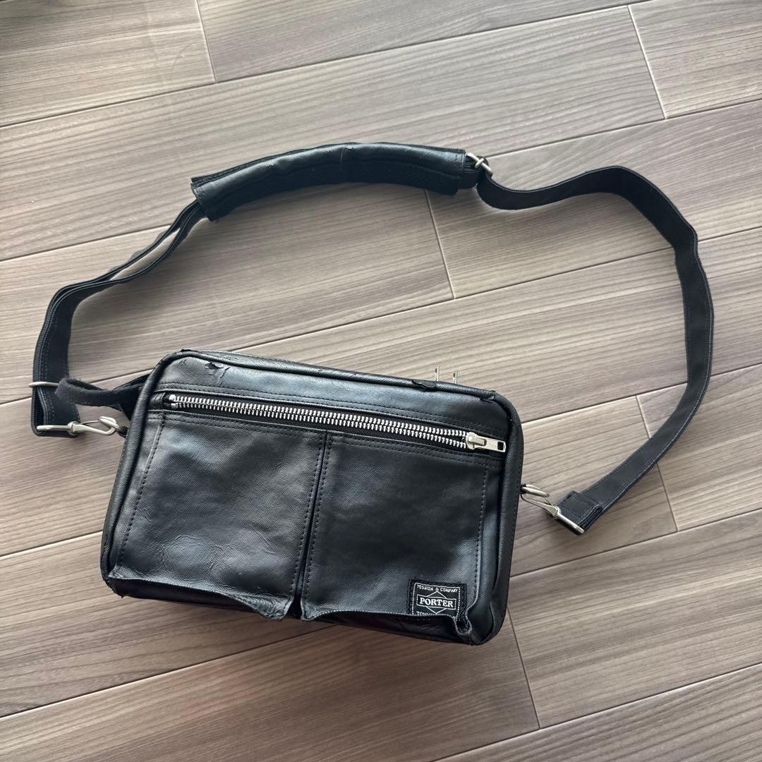 Porter Camera Bag Used Black 26x16x12cm Adjustable Dividers Shoulder Strap