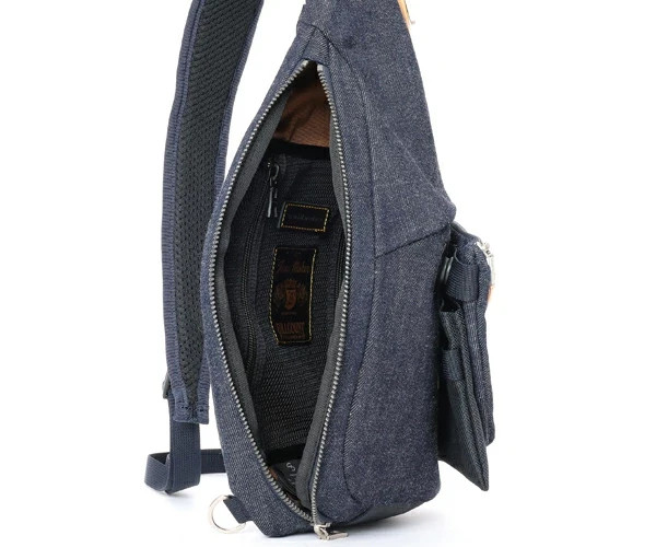 FULLCOUNT × master-piece Denim Sling Bag (Color: Indigo) 310082-FC