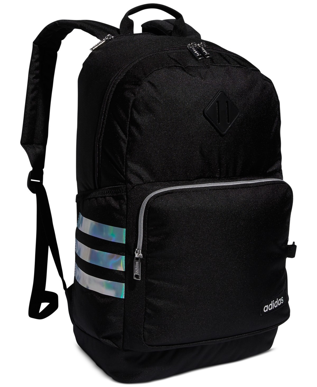 Adidas X1715 Black Snowglobe One Size Classic 3-Stripes Backpack