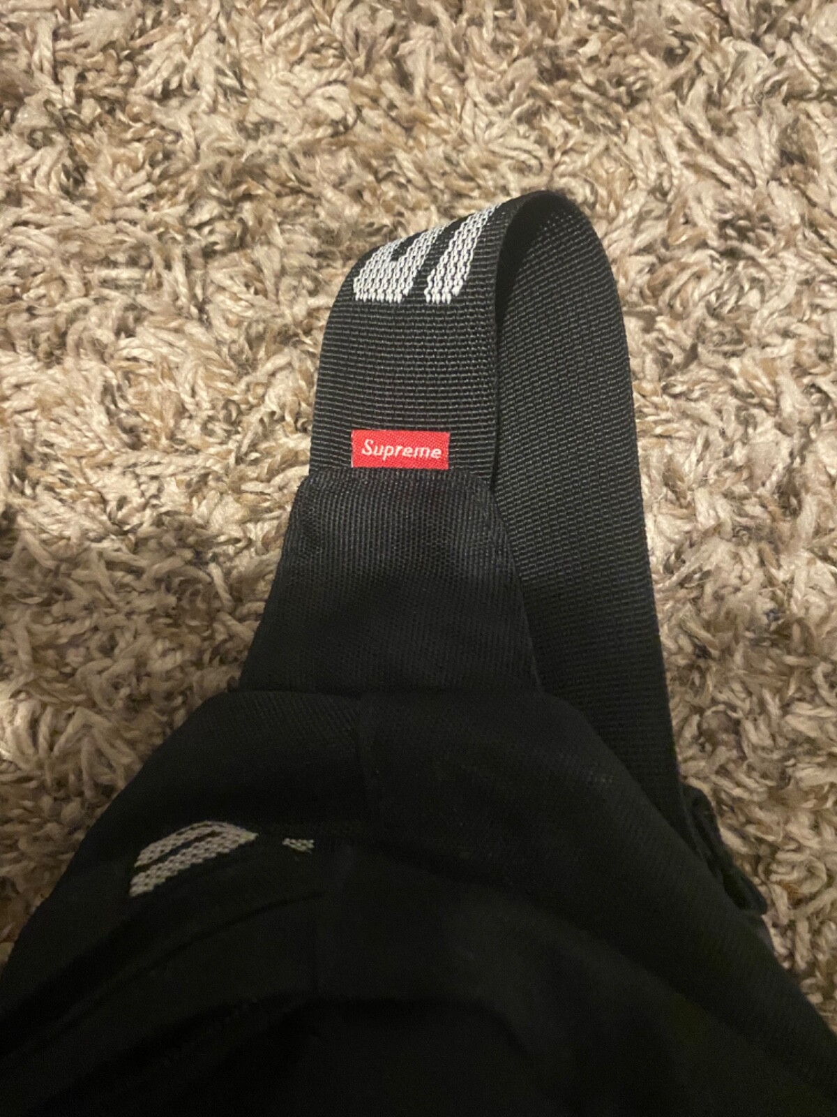 Supreme SS18 Nylon Waist Crossbody Bag BLK