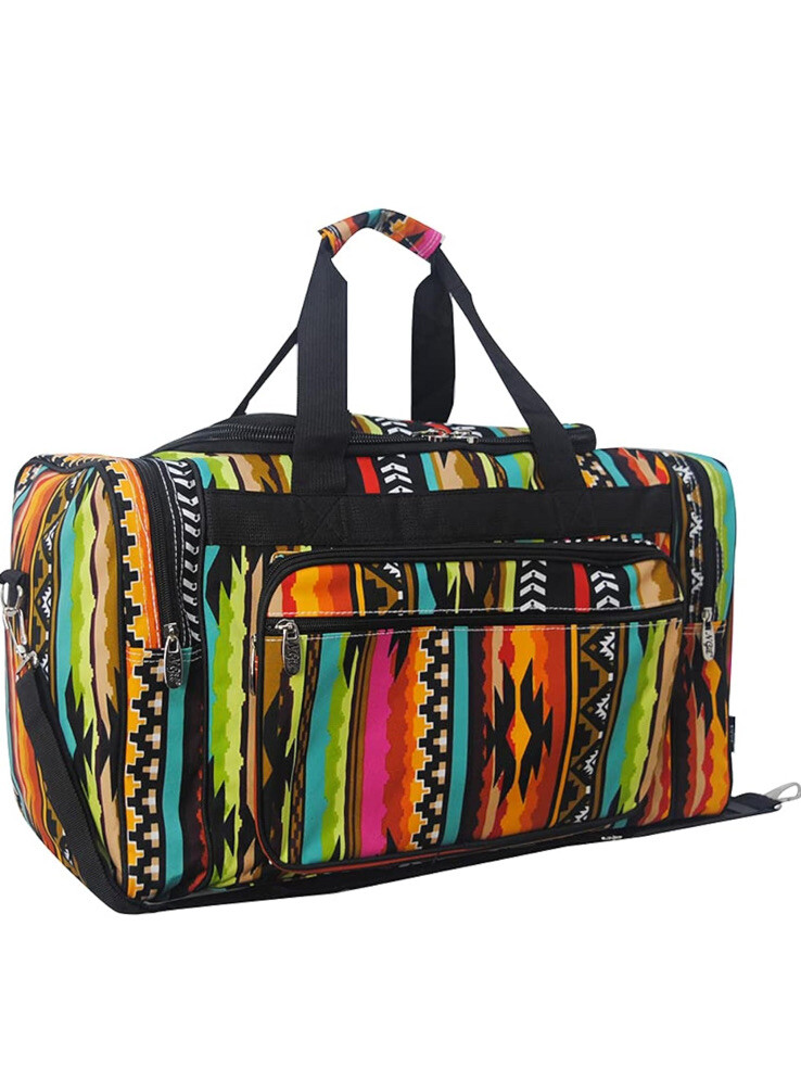 NWT NGIL Canvas 20 inch Duffle Bag (San Jose Desert Serape-Black) Weekend tote