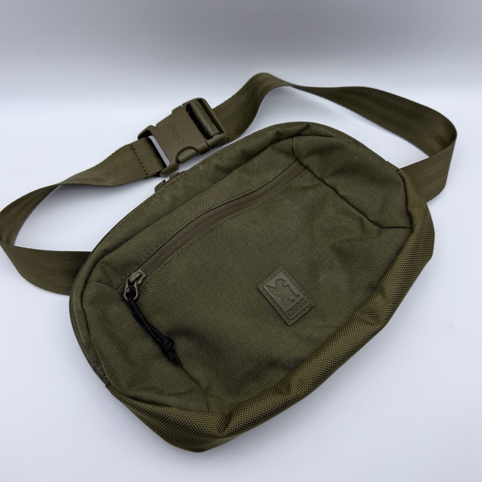 Chrome Industries Ziptop Olive Green Waist Pack Sling Bag Crossbody Fanny Pack