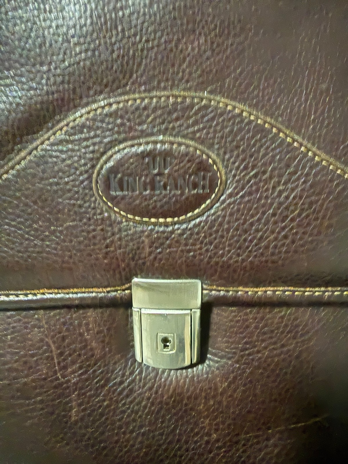 King Ranch Leather brief case