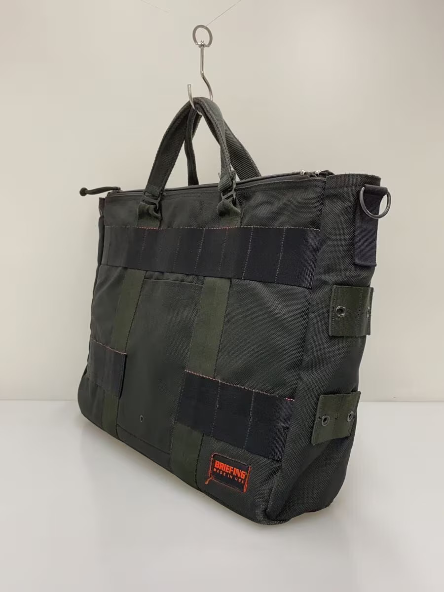 BRIEFING Tote Bag Nylon Black Solid Color