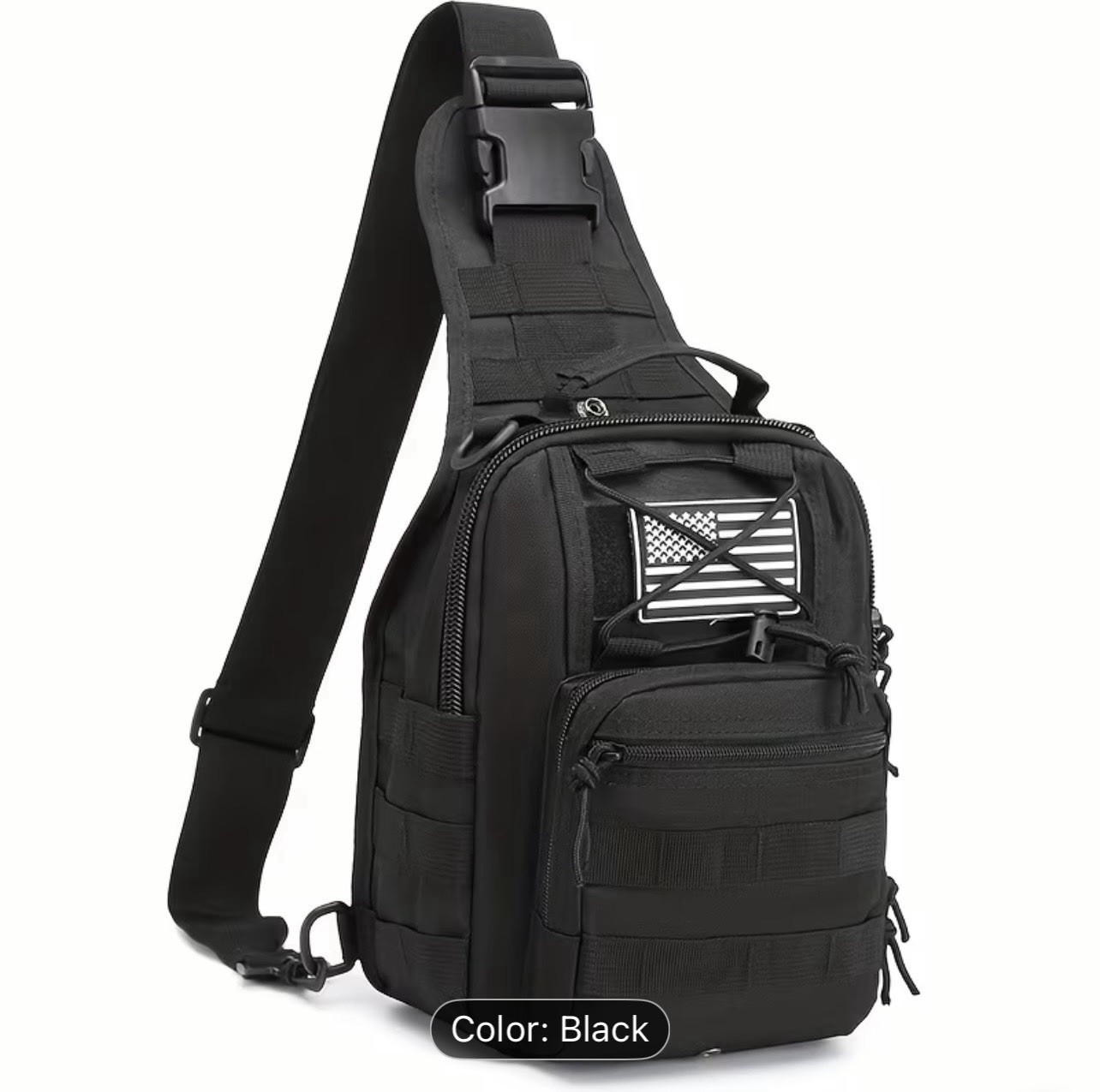 US Multi-Functional Outdoor Sports Small Chest Bag Single Shoulder Crossbody Bag