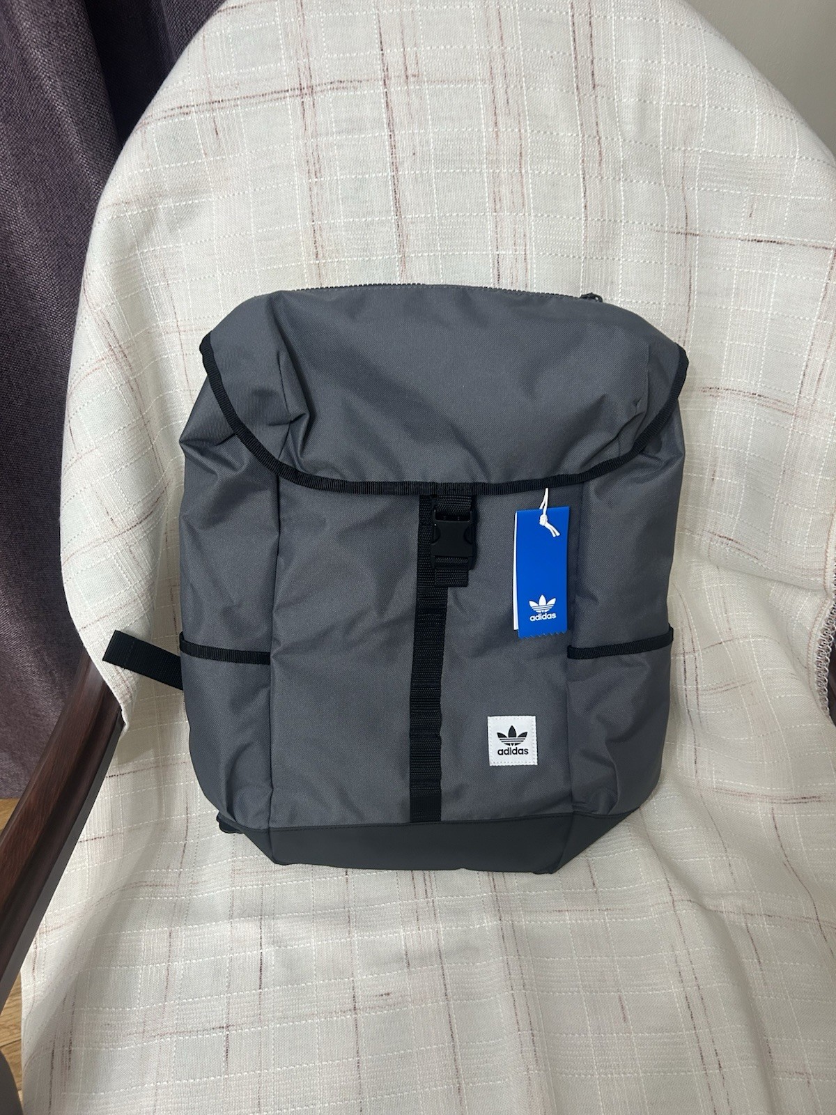 adidas Originals Premium Essentials Top Loader Backpack Gray Color ( brand new)