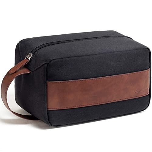 Toiletry Bag Men Water Resistant Accessories Travel Essentials Medium Bag, Black