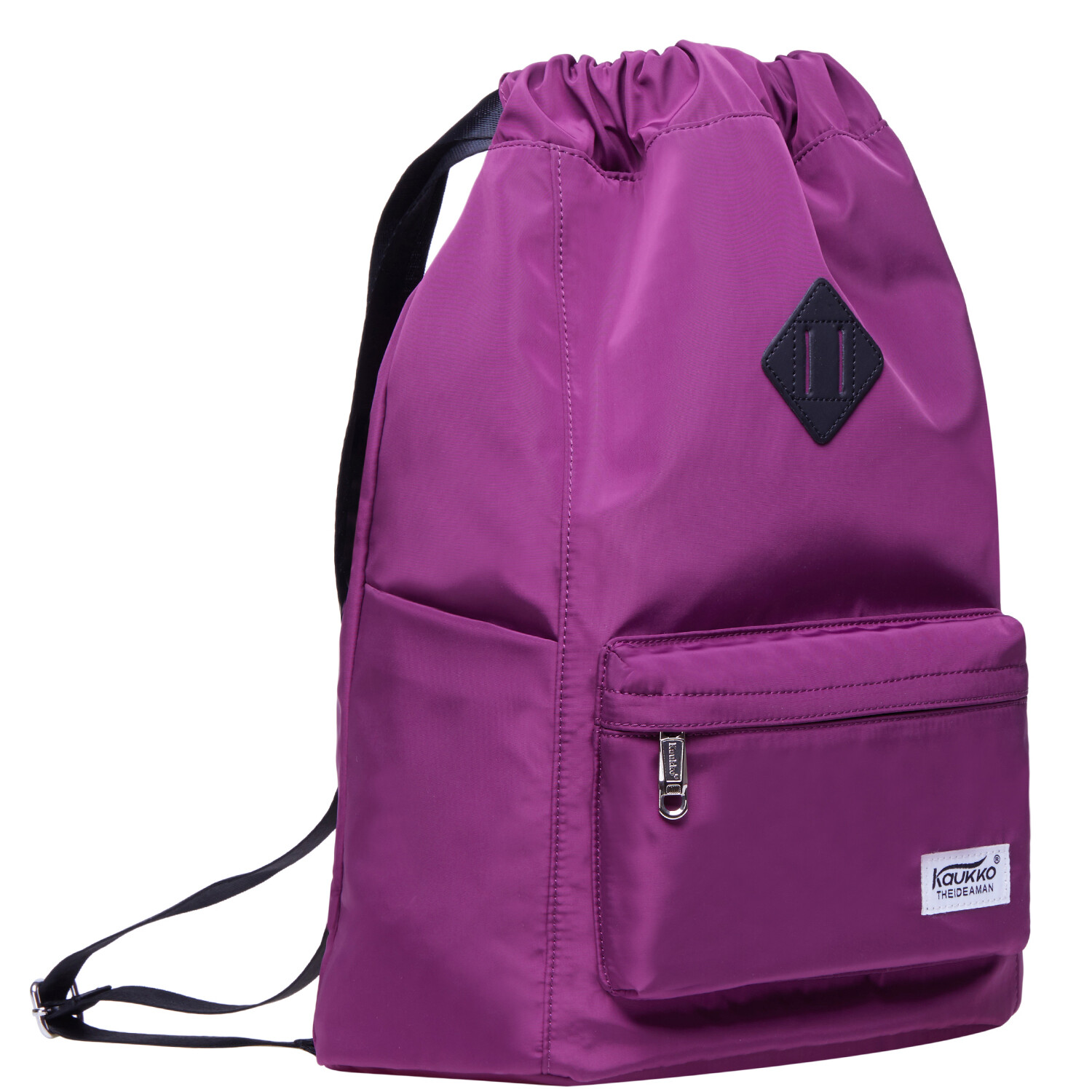 KAUKKO Water-proof Solid Color Drawstring Backpack School Backpacks Travel
