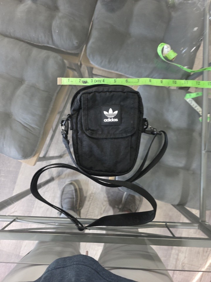 Adidas ORIGINALS NATIONAL Adult FESTIVAL CROSSBODY BLACK BAG 5″ x 7″
