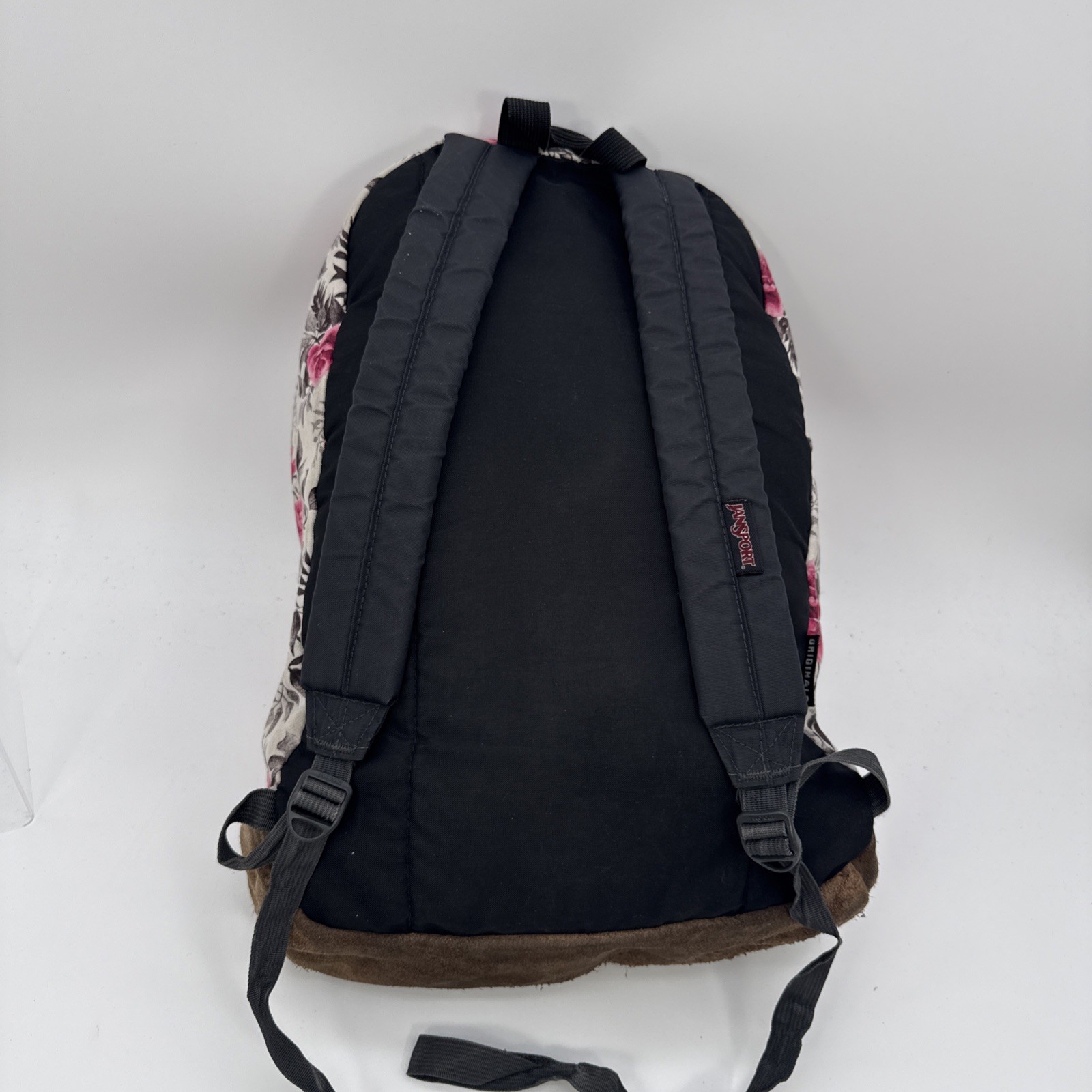 JanSport Right Pack Expressions Backpack White Pink Rose School Book Bag 31L