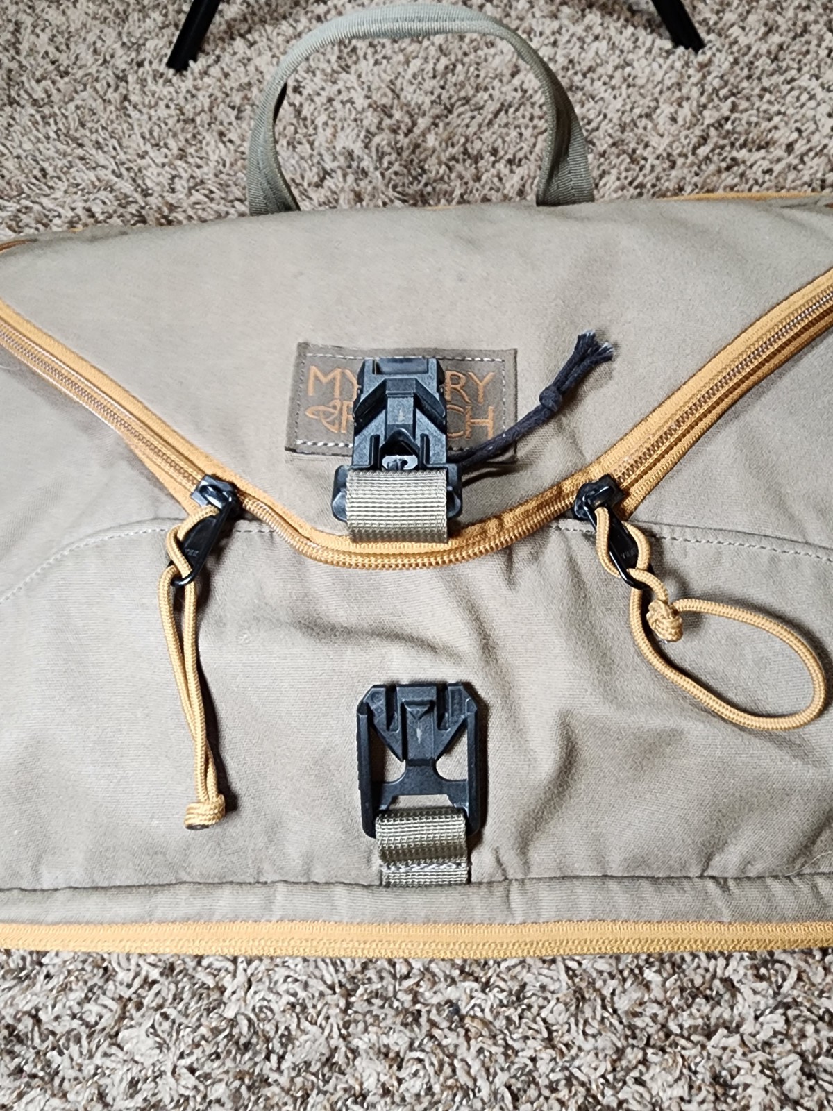 MYSTERY RANCH 3WAY Backpack Briefcase Tan Wood Waxed Canvas 22L Durable 3 WAY