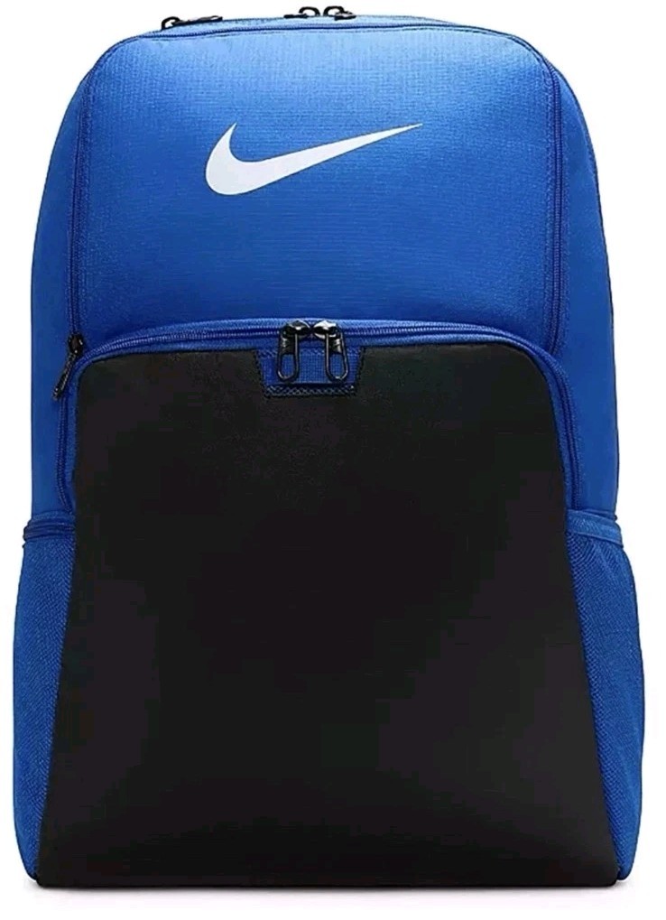Nike Brasilia 9.5 XL Training Backpack Iron Blue Black White New DM3975 480 NEW