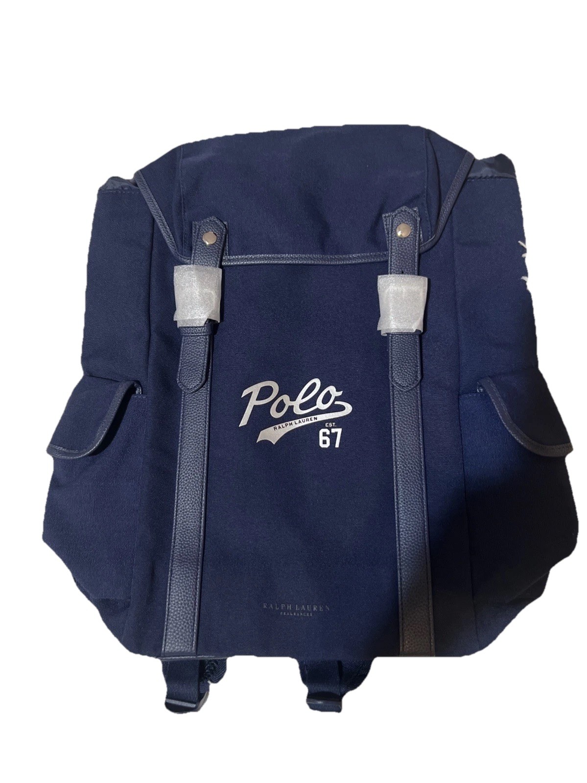 RALPH LAUREN Polo 67 Backpack Dark Blue School Gym Weekend Overnight Hiking Bag