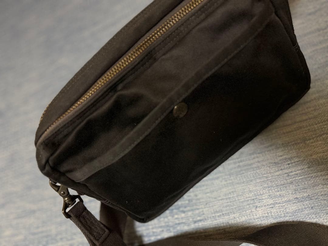 Authentic Yoshida Kaban PORTER Love & Peace Shoulder Bag Black 27cm x 20cm x 11c
