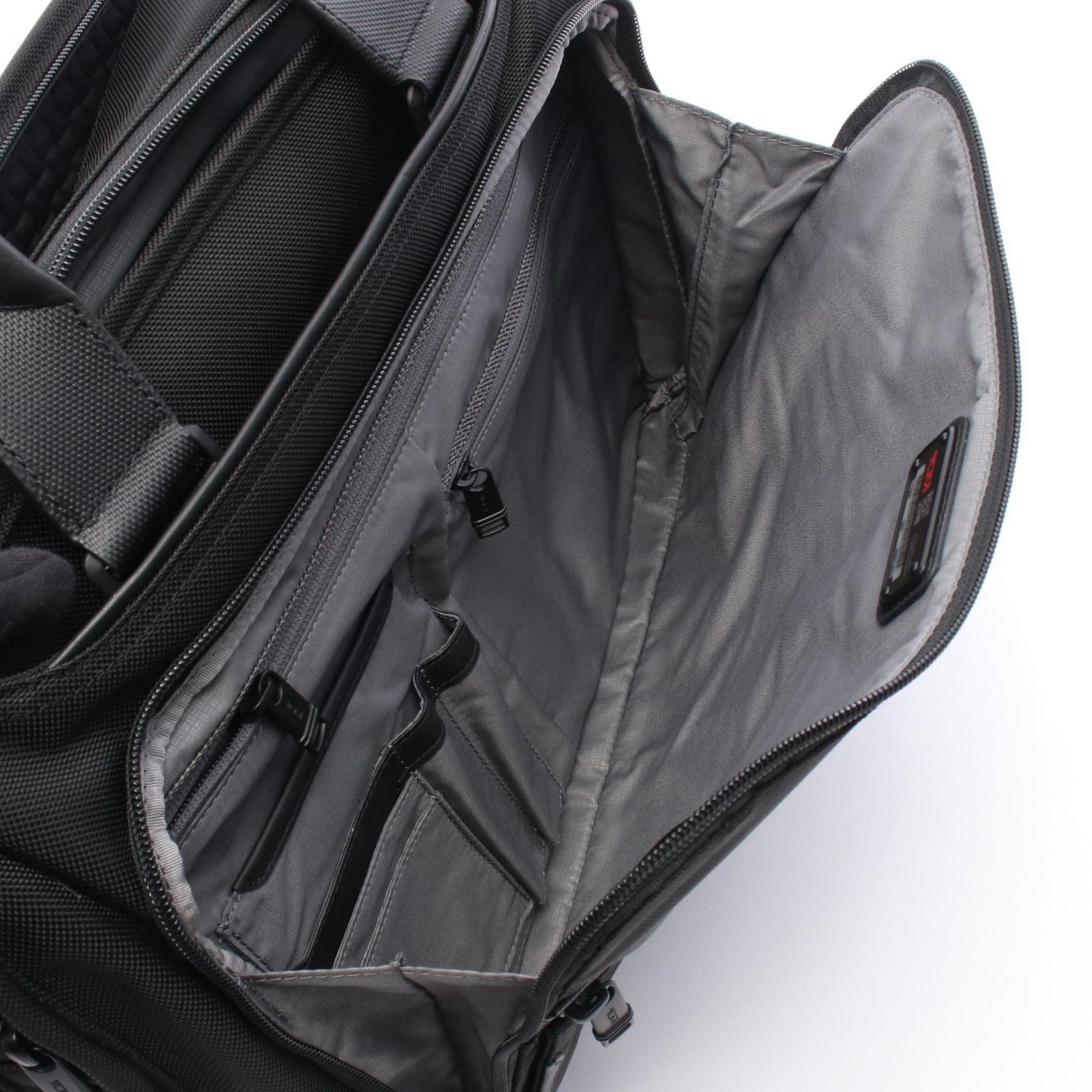 TUMI Briefcase ALPHA Organizer 2WAY Black Nylon Organizer Briefcase for Men