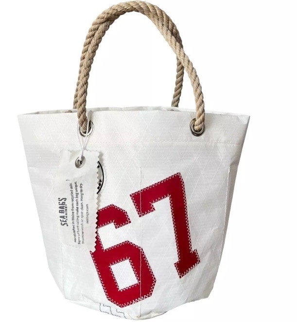 6b Polo Ralph Lauren Sea Bags 67 Recycled Sails Tote Wharf Bag Rope Handles NWT