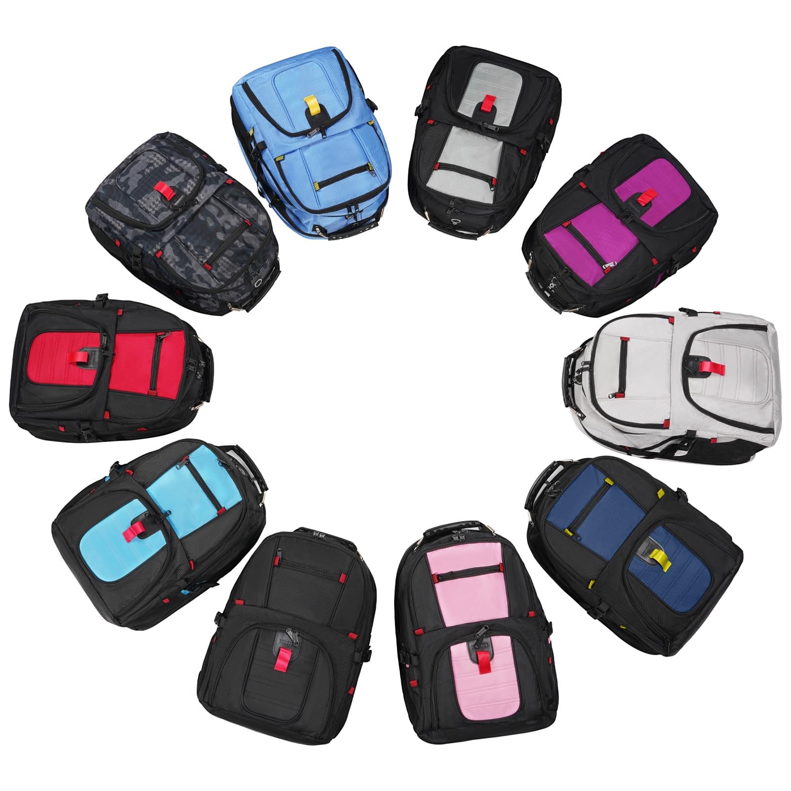 Extra Large Laptop Backpack 18.4 Inch, Travel Bag for Men Women, Black
