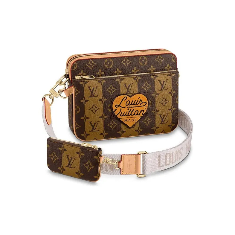 LOUIS VUITTON x Nigo Trio Single Shoulder Crossbody Bag Men’s 9.8×2.8×7.3 in