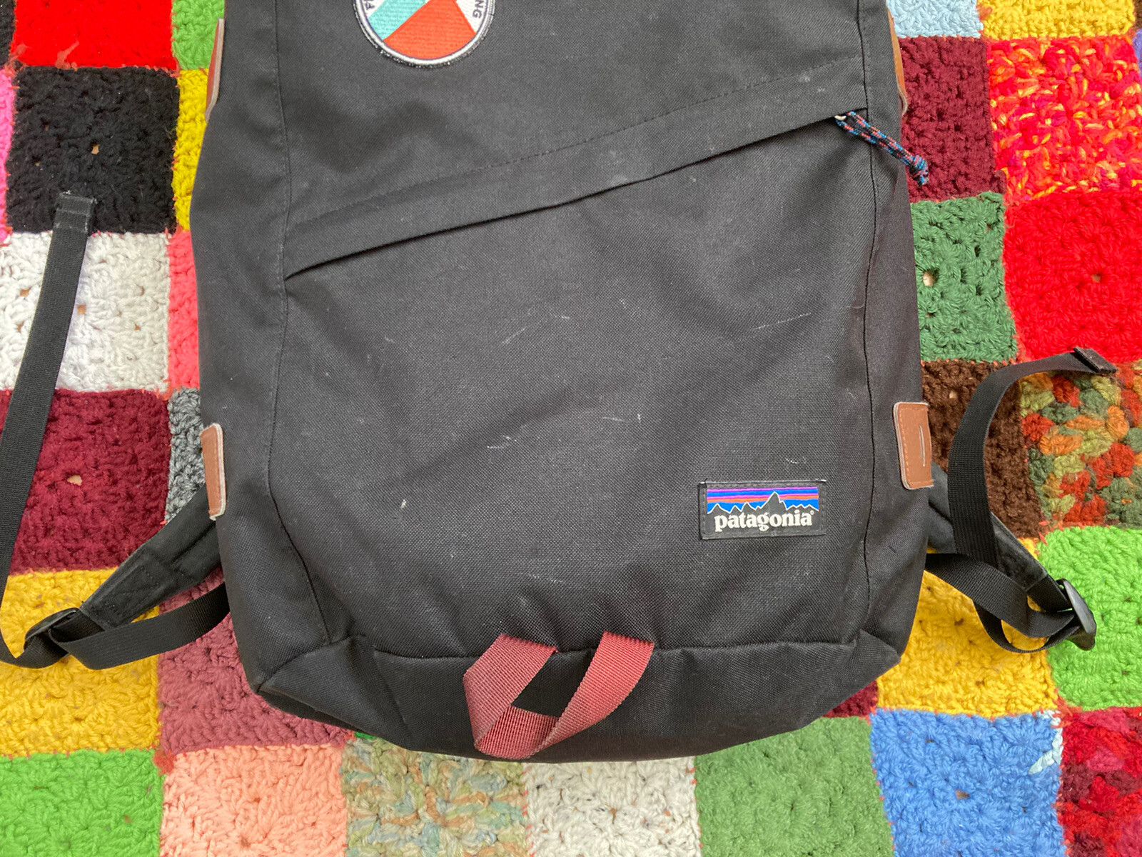 PATAGONIA Backpack Toromiro Pack Nylon Black Red Brown STY 48015 Bag RARE