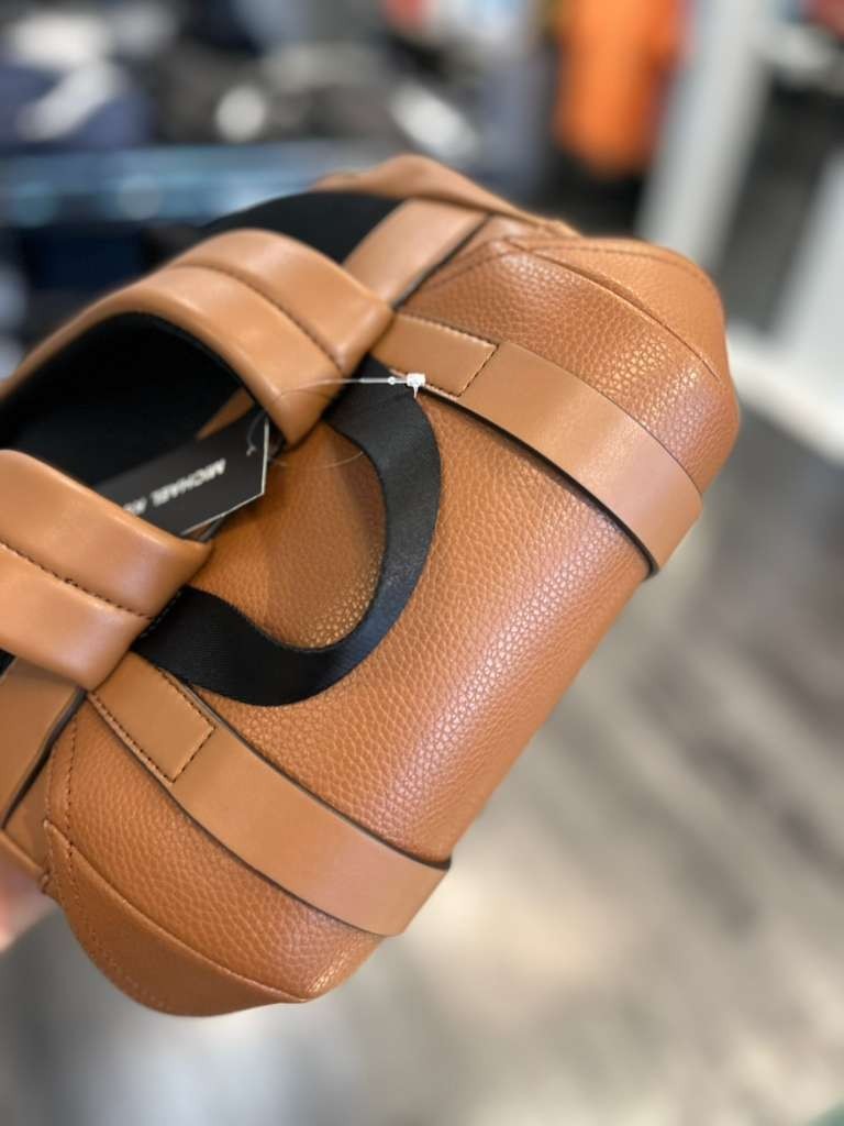 Michael Kors Cooper Men Leather Side Pocket Buckle Travel City Backpack MK