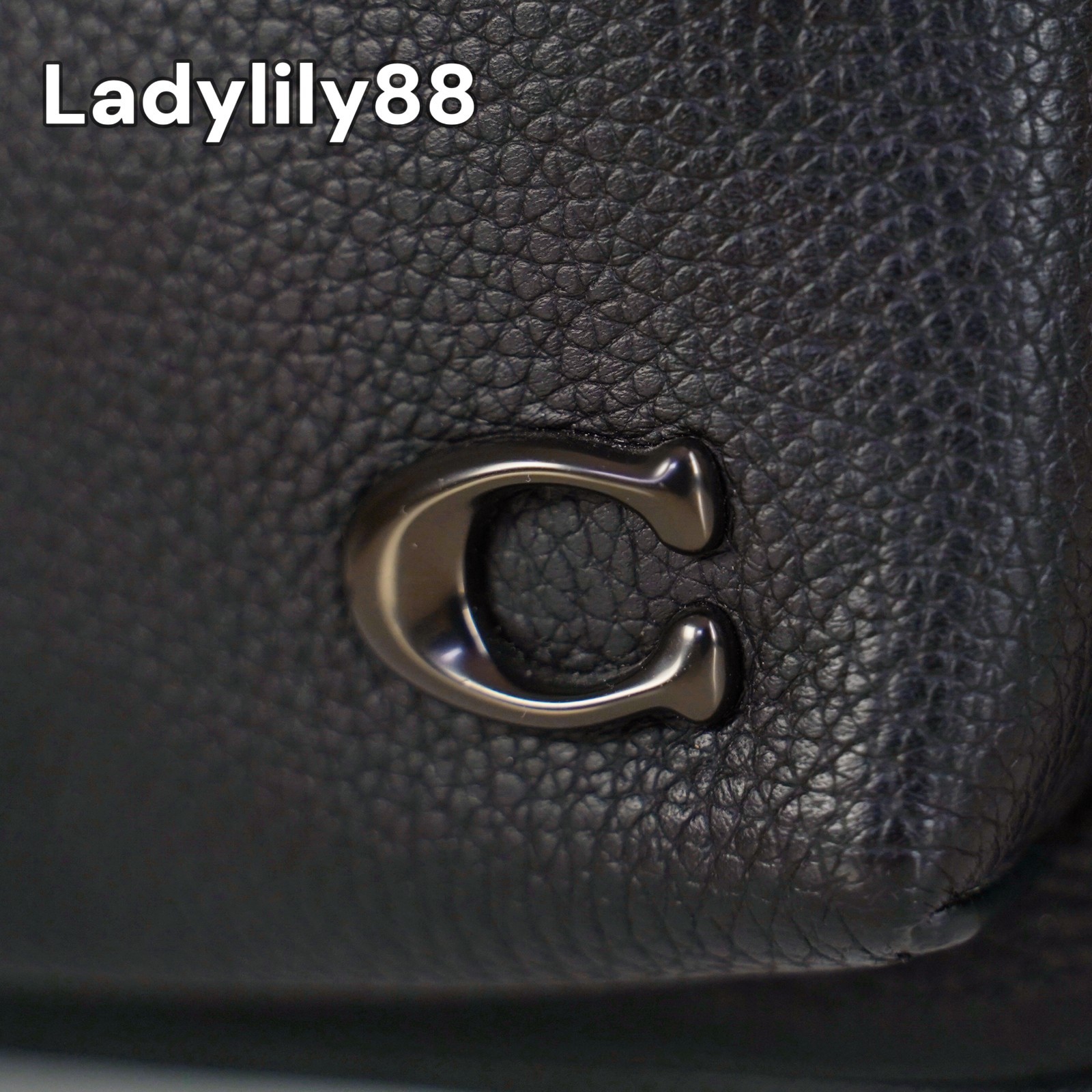 NWT Coach CP162 Charter Pack Soft Polished Pebble Leather Black