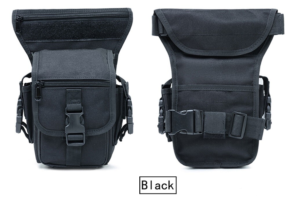 Men’s Tactical Drop Leg Bag Military Outdoor Thigh Pouch Waist Belt Fanny Pack