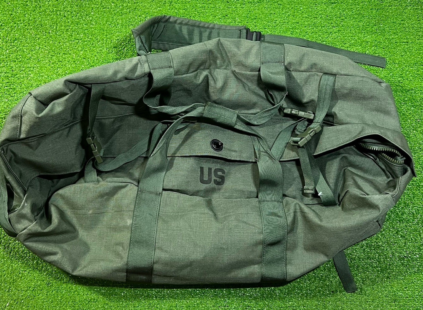 USGI Improved Duffle Bag Aurora Industries Olive Drab Green Backpack Sea Bag