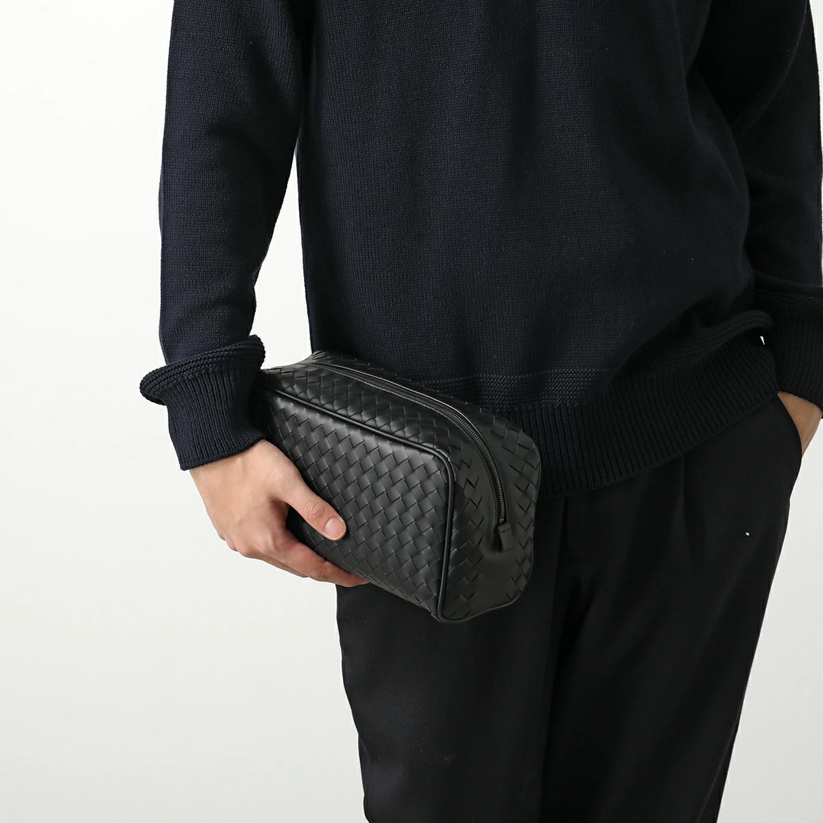 BOTTEGA VENETA Clutch Bag 244706 V47W1 Men’s Intrecciato Leather Second Bag