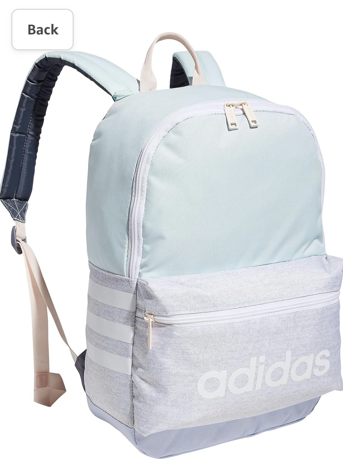 adidas classic 3s backpack Jersey White/halo Mint Green/violet Tone Purple