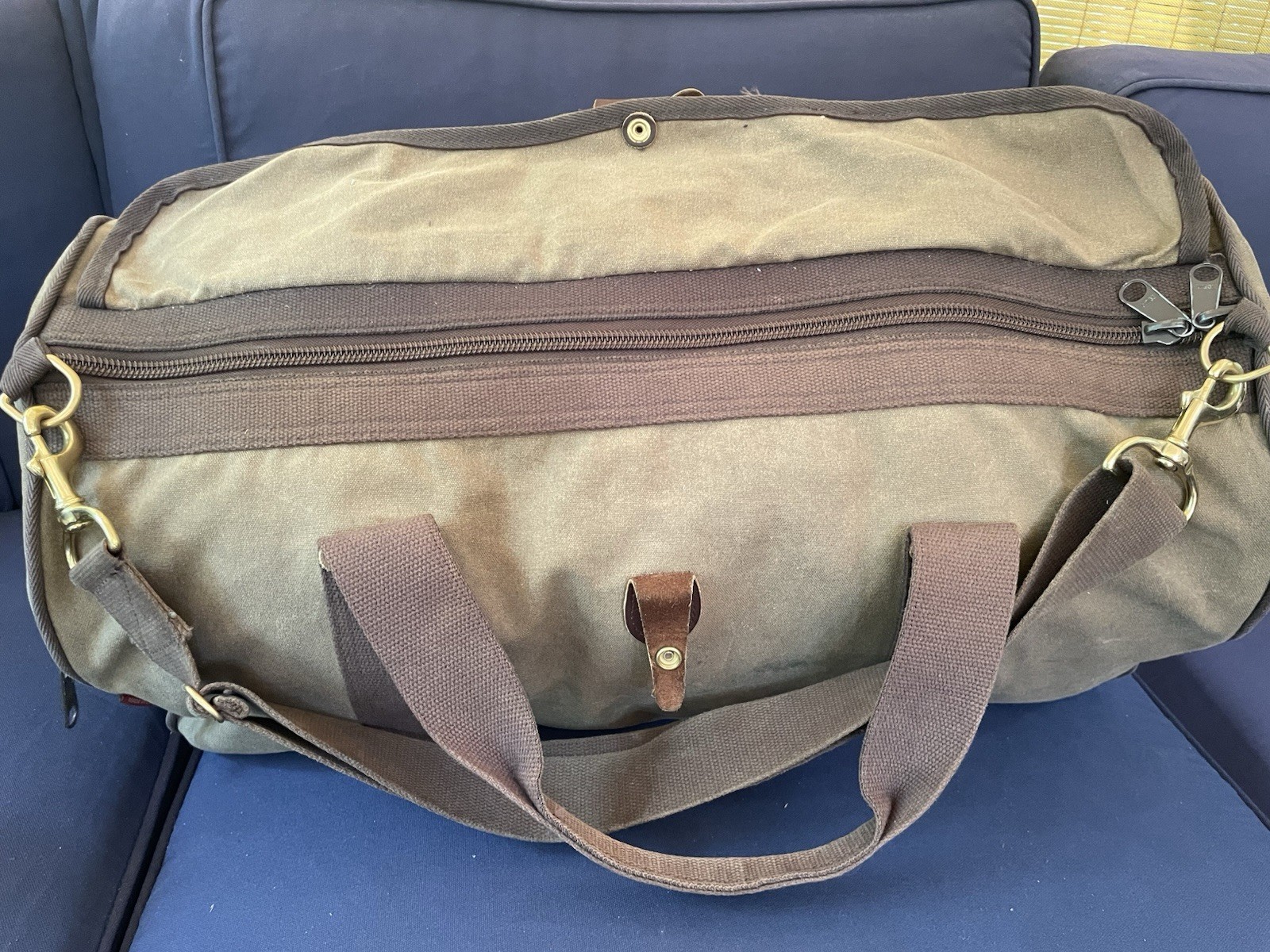 Frost River Explorer Medium Duffel Bag Waxed Canvas Leather Luggage Made in USA