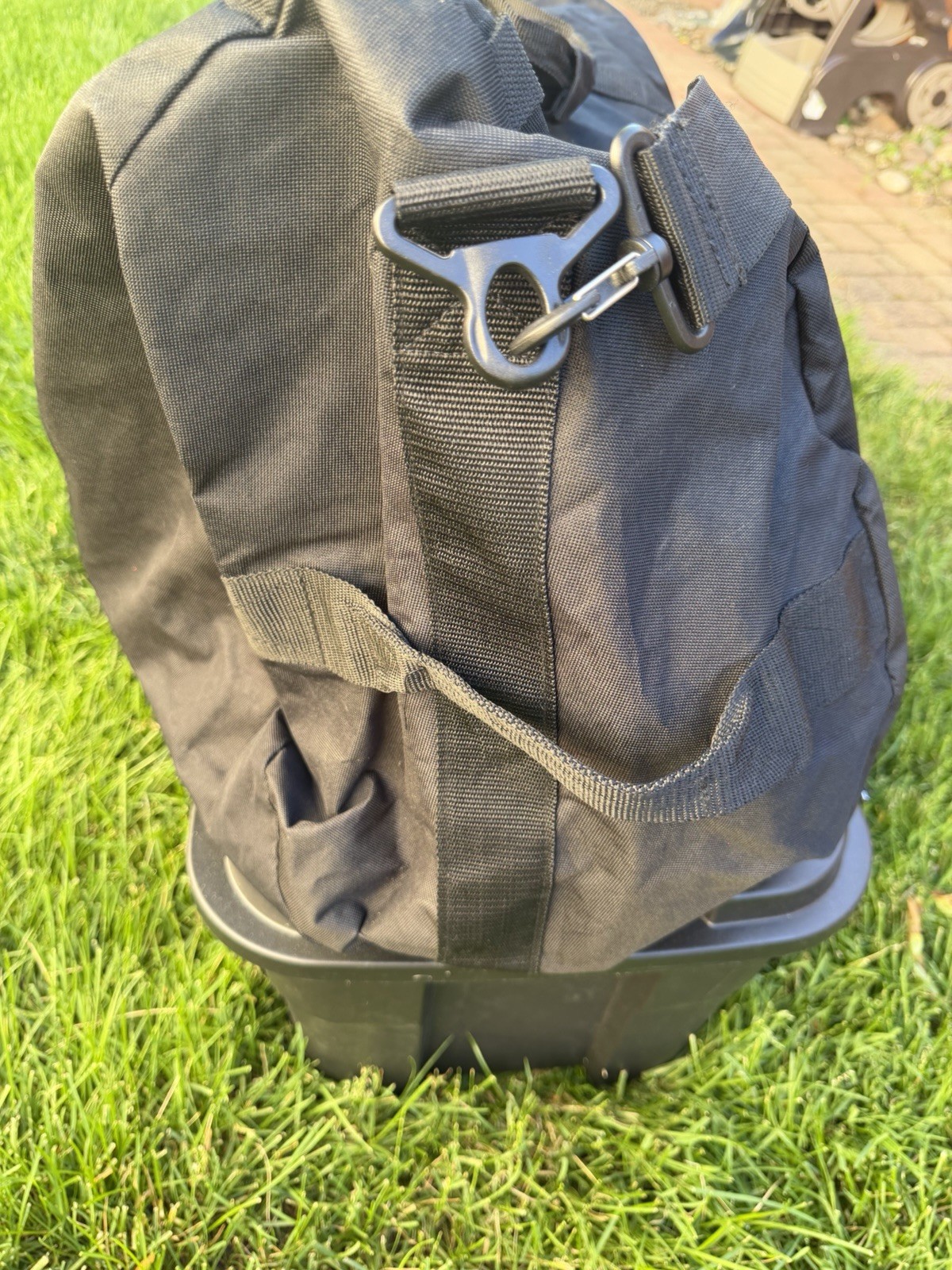 AMEX USA PAK Canvas Duffle Bag Extra Large Cargo Deployment Travel Gear Black XL
