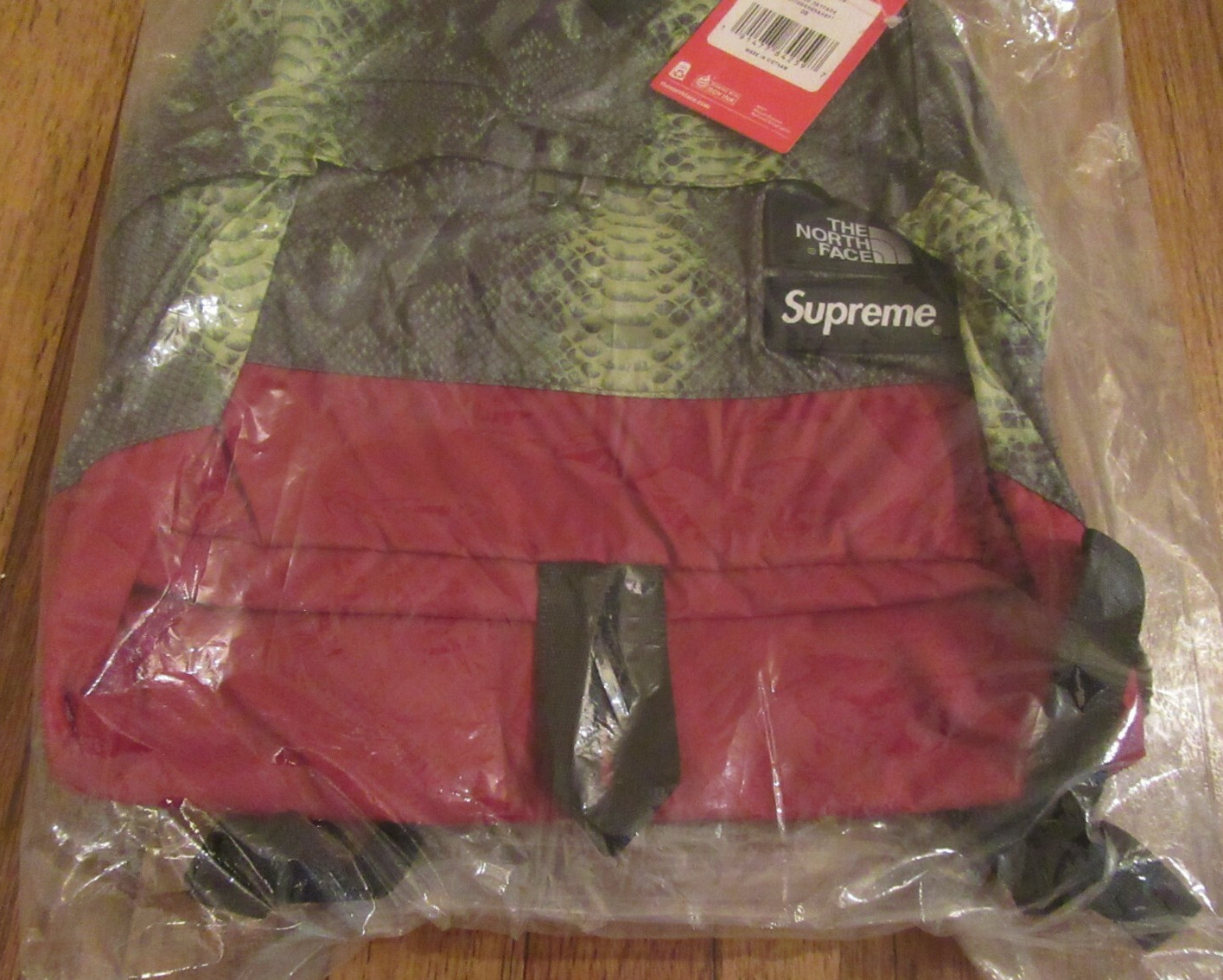 Supreme The North Face Lightweight Daypack Backpack Snake Green SS18 Brand New