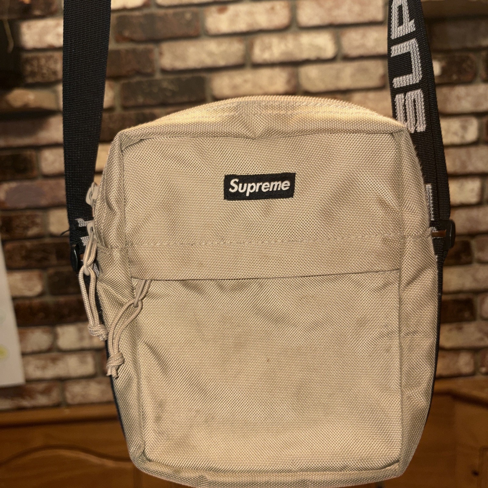 SUPREME SS18 Shoulder Bag Crossbody Messenger Bag Tan Khaki Beige