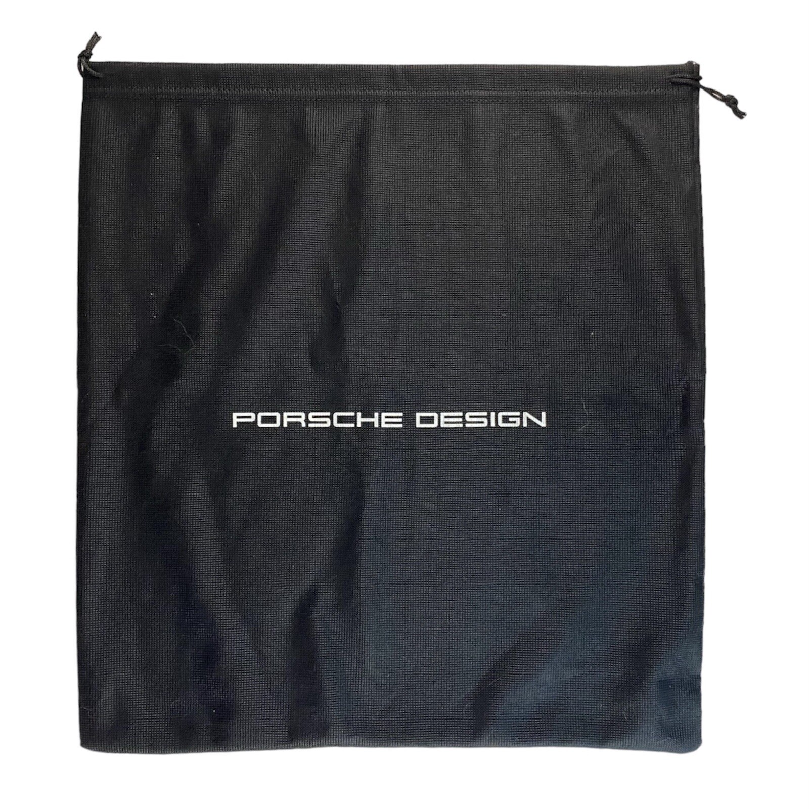 Porsche Design Drawstring Bag Black Sack Cinch Pouch Travel Carry