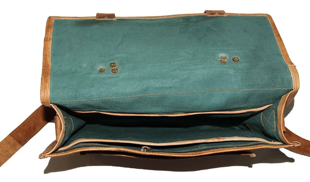 New Men’s Vintage Brown Leather satchel Messenger Shoulder Laptop Briefcase Bag