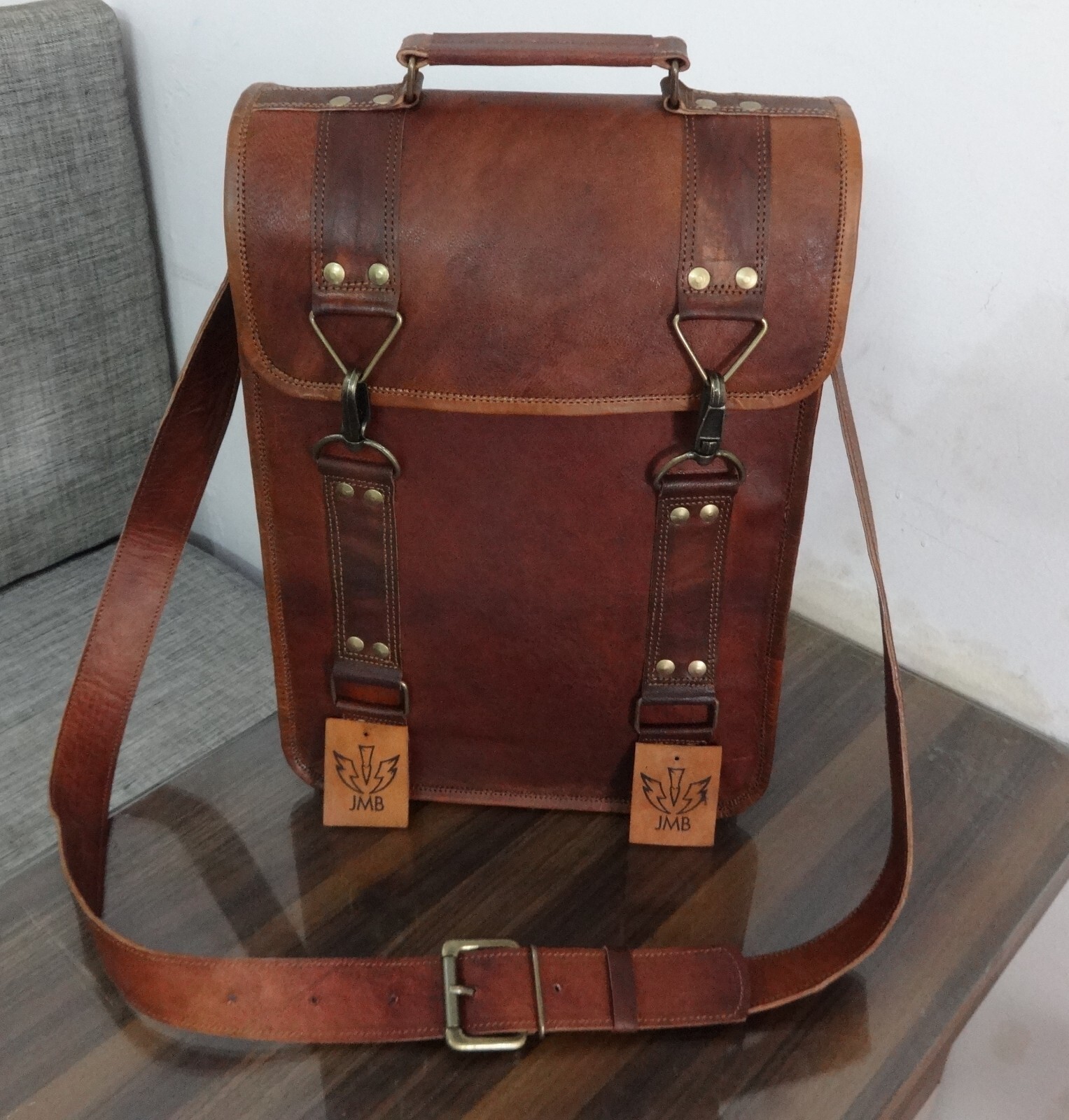 Genuine Men Leather Backpack Bags School Bags Briefcases Laptop Bags