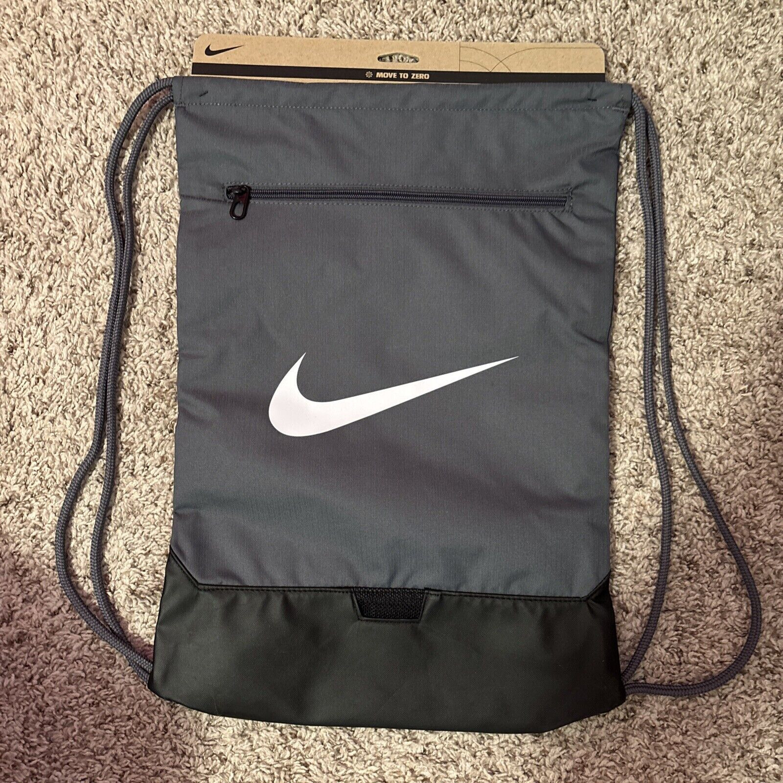 Nike Brasilia 9.5 Drawstring Backpack Bag Training Gym Sack Pack DM3978 410 NWT