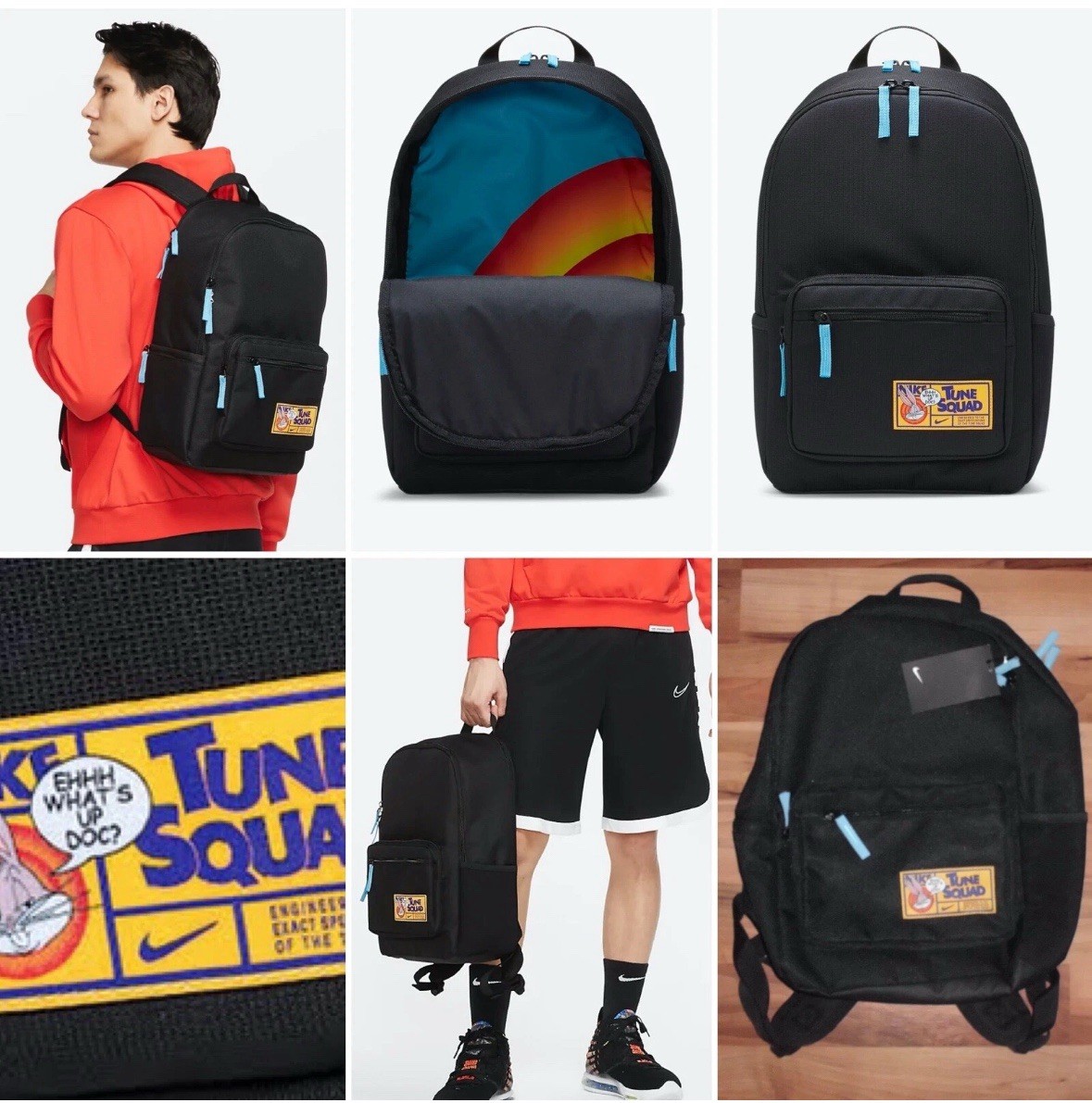 Nike Heritage X Space Jam 2 Lebron Backpack Tune Squad DM3114 010 BLACK – NEW