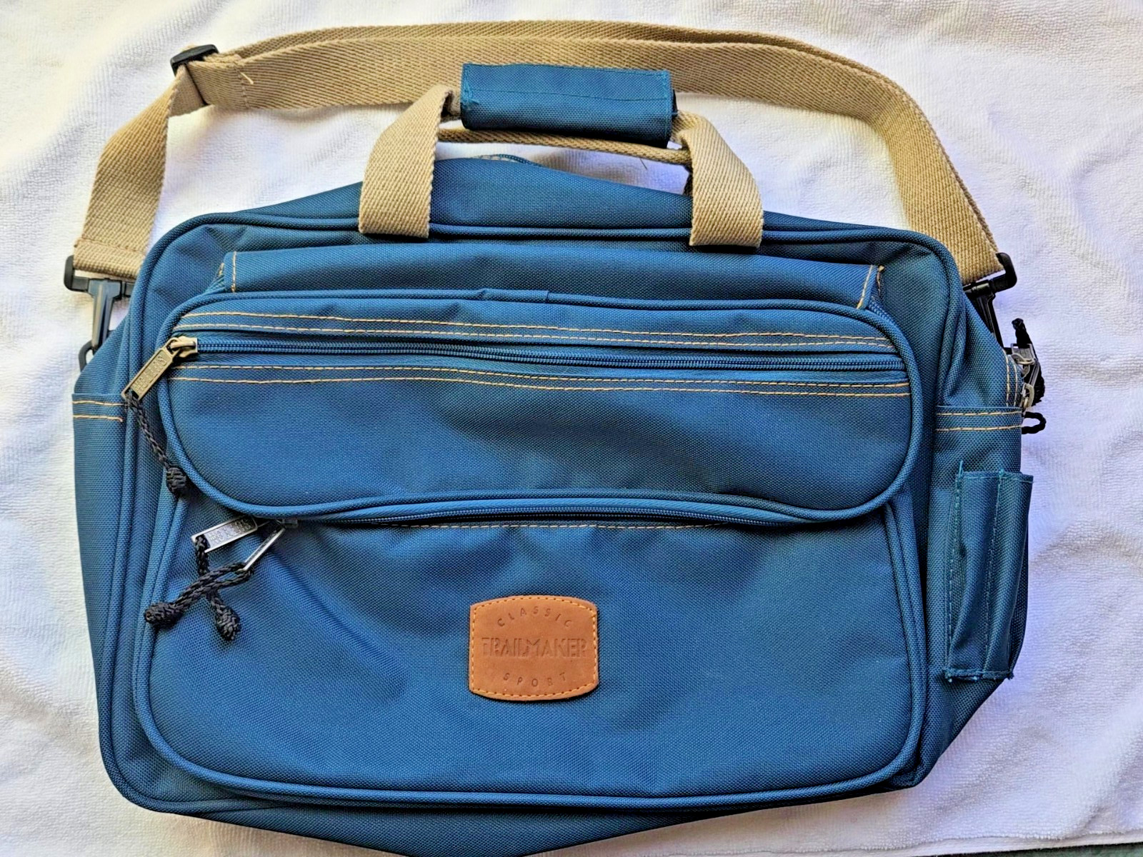 TRAILMAKER Classic Sport Duffel Messenger Bag Blue – Travel Gym Sports Luggage