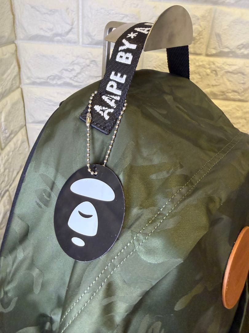 AAPE BY A BATHING APE Camouflage Backpack BNIB Rare 42cm x 35cm