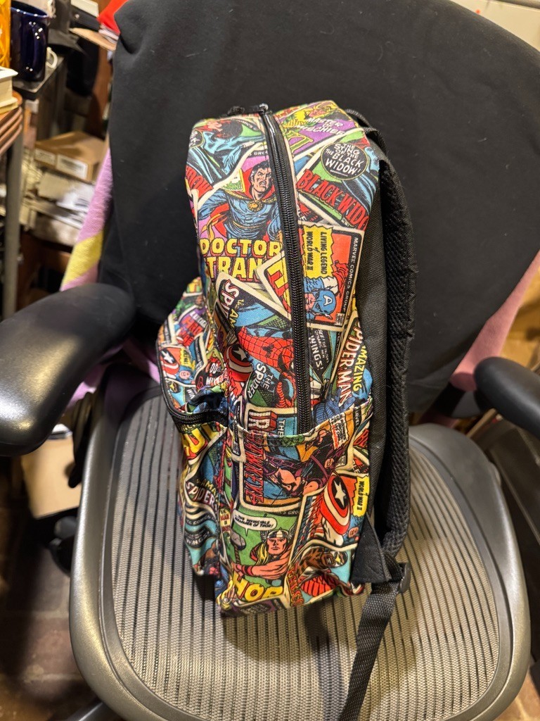 Marvel Heroes Avengers Backpack 26” X 12” Thor Captain America Ironman Spider