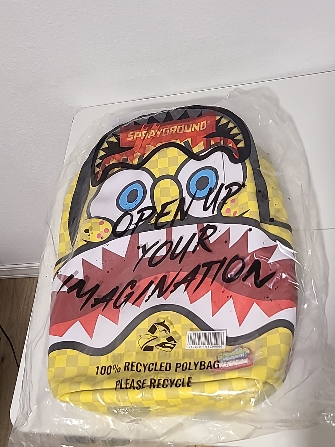 Sprayground x Spongebob Square Check Flex Backpack BRAND NEW