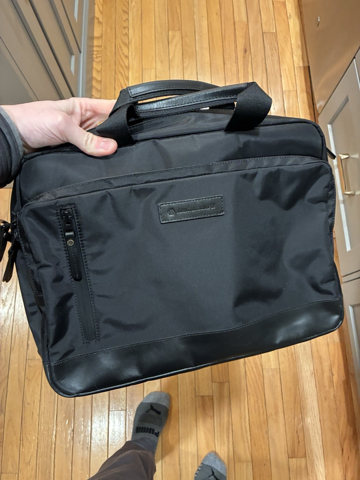 Johnston & Murphy Hudson Waterproof Briefcase – Black